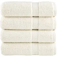 vidaXL Serviettes de qualité supérieure SOLUND 10 pcs crème 600 g/m²