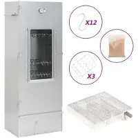 vidaXL Fumoir avec générateur de fumée froide Acier galvanisé