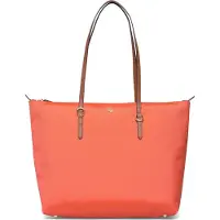 Ralph Lauren pour femme. 431916737050 Sac cabas Keaton moyen en nylon orange (OSFA), Casuel, Nylon recyclé