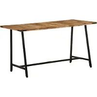 vidaXL Table de salle à manger 160x80x75 cm en bois massif de manguier