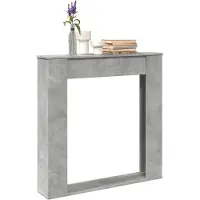 vidaXL Bordure de cheminée Blanc 100x20x100 cm Bois composite