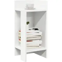 vidaXL Tables d'appoint 2 pcs avec étagère sonoma gris 25,5x27x60 cm