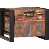 vidaXL Coffres de rangement 40 x 30 x 30 cm bois massif ancien