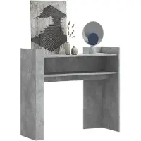 vidaXL Table console sonoma gris 100x35x90 cm bois d'ingénierie