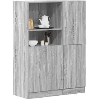 vidaXL Ensemble d'armoires de cuisine 2 pcs chêne sonoma
