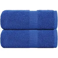 vidaXL Serviettes d'invité 4 pcs bleu 30x50 cm 360 g/m² 100% coton