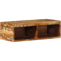 vidaXL Armoire TV murale 60x30x19 cm Bois de manguier rugueux