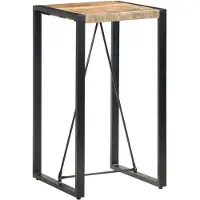 vidaXL Table de bar 110 x 60 x 110 cm Bois massif recyclé