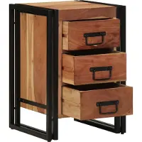 vidaXL Table de chevet 40x40x59 cm en bois d'acacia massif