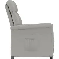 vidaXL Fauteuil Relax Light Grey Gris clair 70.5 x 96.5 x 95 cm tissu