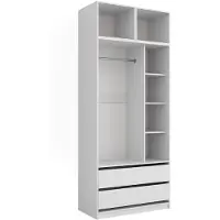 Vicco Armoire Elmo Blanc 50x40cm Lot de 3, Model 61359