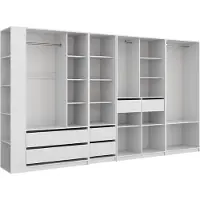 Vicco Armoire Elmo Blanc 50x200cm Lot de 5, Model 61358
