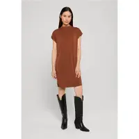 Urban Classics Tb2598 Short Sleeve Short Dress Marron L Femme