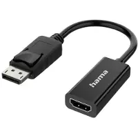 Hama Adaptateur vidéo, fiche DisplayPort - port HDMI?, Ultra-HD 4K