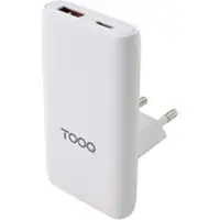 TooQ Tqwc-gansl65w1a1c Usb-a And Usb-c Wall Charger Clair