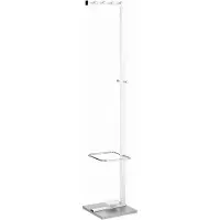 Alco Portemanteau 2877-10 blanc métal 10 crochets 36,0 x 178,0 cm