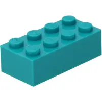 LEGO 100 x briques 2 x 4, turquoise foncé