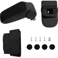 DKD Home Decor Accoudoir de voiture noir 12x37x(31-48) cm ABS