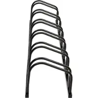 vidaXL Support à vélos pour 6 vélos noir acier