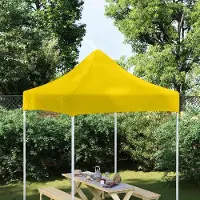 Prolenta Maison Exclusive - Toile de chapiteau 2 x 2 m, jaune, 270 g/m²