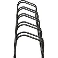 vidaXL Support à vélos pour 5 vélos noir acier