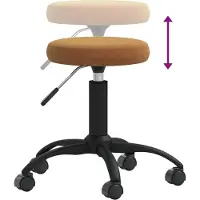 Syfax Tabouret de massage Velours Marron