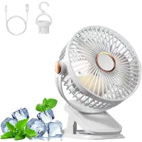 OEM Ventilateur portable - Mini ventilateur USB - Ventilateur personnel compact, 1800 mAh, 5 vitesses, rechargeable par USB, réglable à 360° - idéal pour le bureau, la maison, le camping et les voyages