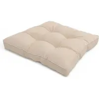 Beautissu Lounge Coussin Coussin d'assise d'extérieur Flair LK, 70 x 70 x 10 cm, naturel
