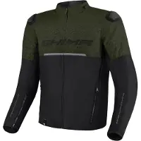 SHIMA Drift blouson textile pour moto, noir/vert, S