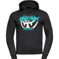 Berik The New Eye sweat capuche, bleu foncé/blanc, M