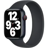 Apple Bracelet Boucle unique en Silicone Watch | 38/40/41/42 mm - Taille 4 - Midnight