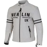 Merlin Revival D3O Veste en cuir de moto perforée