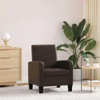 Prolenta Maison Exclusive - Fauteuil en similicuir marron