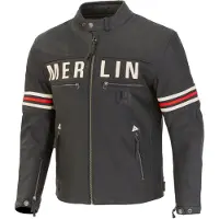 Merlin Revival D3O Veste en cuir de moto perforée