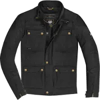 Merlin Yoxall II Veste Moto Coton Ciré Noire Taille S