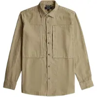 G-Star Panelled Pocket Regular Long Sleeve Shirt Beige M Homme