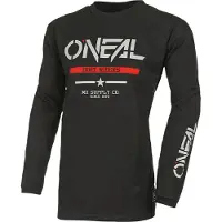 O'Neal Enfants Jersey Element Coton Squadron V.22 , Noir Gris, S