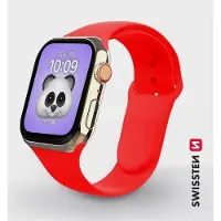 Swissten - bracelet en silicone pour Apple Watch 38-41 mm (rouge)