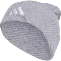 Adidas Casquette de sport 'New Logo Beanie' gris / blanc