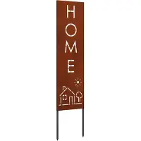Syfax Écran de confidentialité de jardin Fretwork Rouillé 32 x 140 cm