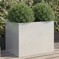 Prolenta Maison Exclusive - Bac à plantes Silbern 62 x 47 x 46 cm en acier inoxydable