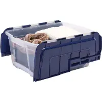 Fellowes 100135774 Boîte de rangement BANKERS BOX, couvercle rabattable, 45 litres