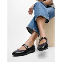 FitFlop Delicato Crystal Buckle Leather Mary Jane Noir EU 36 Femme