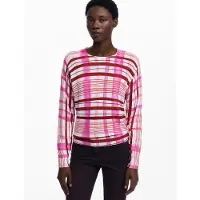 Desigual Femmes, Pull-over, Rosa Viscosa Women's Sweater, Rose, Pink, (M)