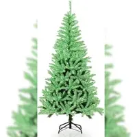 Costway Sapin de Noël artificiel 180cm, Sapin avec 692 pointes de branches&support métallique, Sapin de Noël lumineux dans l'obscurité, Arbre artificiel Noël vert