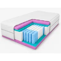 MARPUR Matelas à ressorts ensachés 200x200 Lambada, 7 zones, fermeté H3, hauteur 21 cm