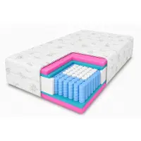 MARPUR - Matelas à ressorts ensachés 120x200, modèle Paris, 7 zones de confort, fermeté H3/H4, hauteur 27 cm