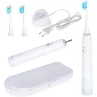 Camry Brosse à dents Sonic CR 2173 Rechargeable, Pour adultes, Nombre de têtes de brosse incluses 2, Nombre de modes de brossage 3, Technologie Sonic, Blanc