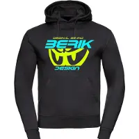 Berik The New Eye Hoodie, noir/bleu/jaune, M