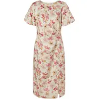 TATUUM Robe 'Vesper' jaune d'or / pitaya / rose pastel / blanc cassé